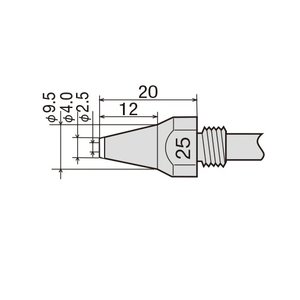Наконечник для демонтажного пістолета GOOT TP 100N 25