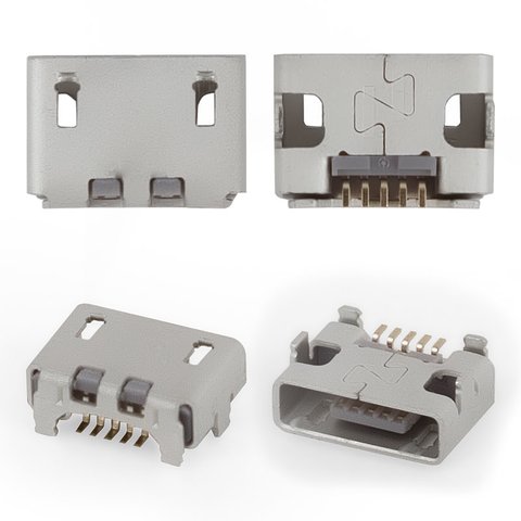 Коннектор зарядки для Lenovo K900, K910 Vibe Z, 5 pin, micro USB тип B