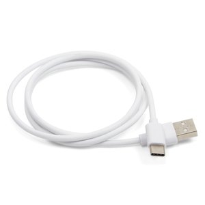 USB кабель, USB тип C, USB тип A, 100 см, білий