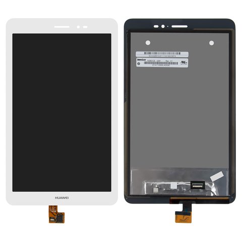 Дисплей для Huawei MediaPad T1 8.0 S8 701u , MediaPad T1 8.0 LTE T1 821L, білий, без рамки, #N080ICE GB1 Rev.A1 HMCF 080 1607 V5