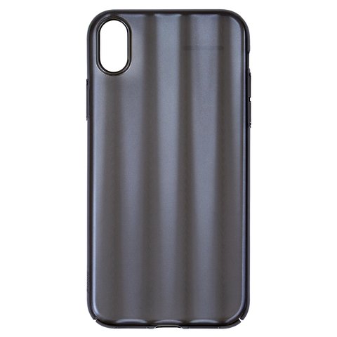 Чехол Baseus для iPhone XR, черный, с переливом, матовый, пластик, #WIAPIPH61 JG01