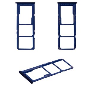 Держатель SIM карты для Samsung A217 Galaxy A21s, синий