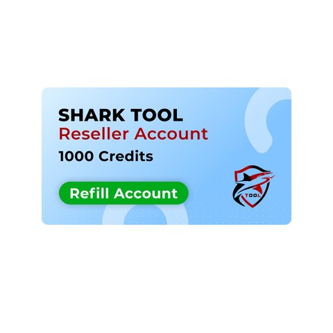 Акаунт реселера Shark Tool з 1000 кредитів поповнити акаунт 