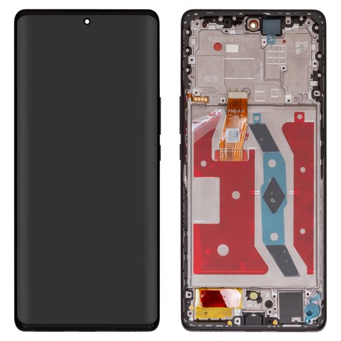 Дисплей для Huawei Honor Magic 5 Lite, чорний, з рамкою, Original PRC , RMO NX1, RMO NX3