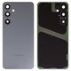 Задня панель корпуса для Samsung S926 Galaxy S24 Plus, чорна, із склом камери, onyx black
