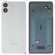 Задняя панель корпуса для Samsung A055 Galaxy A05, белая, со стеклом камеры, silver