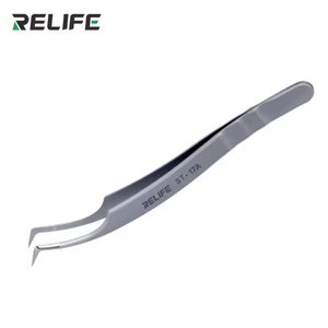 Пинцет монтажный RELIFE ST 17A, изогнутый, 125 мм