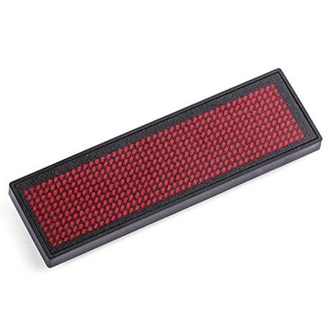 LED Name Tag 92 x 27 x 7 mm, Red 